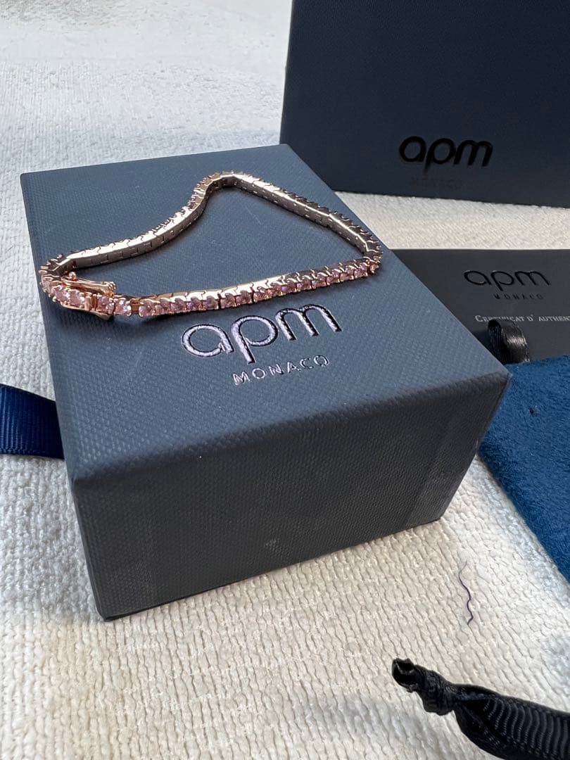 【apm MONACO 】ローズゴールドブレスレット ギフトボックス付き
