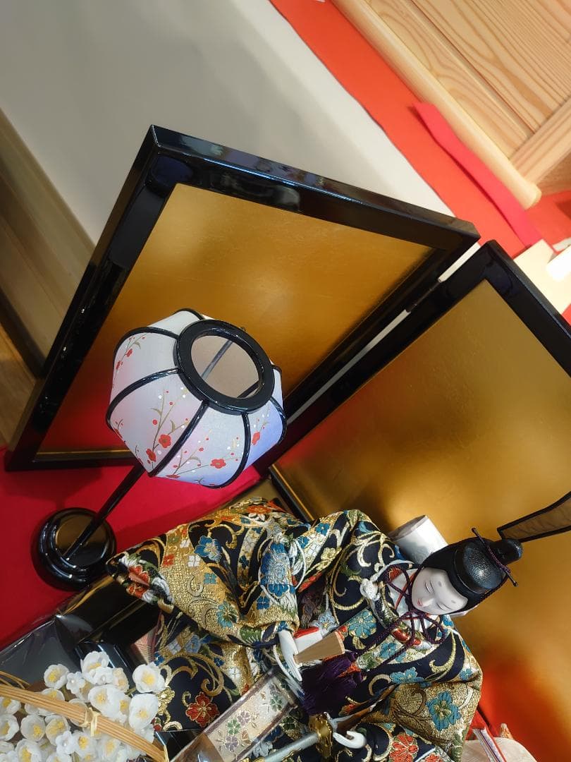 おひなさま用落とし金屏風と平台のセット●注意文あり●