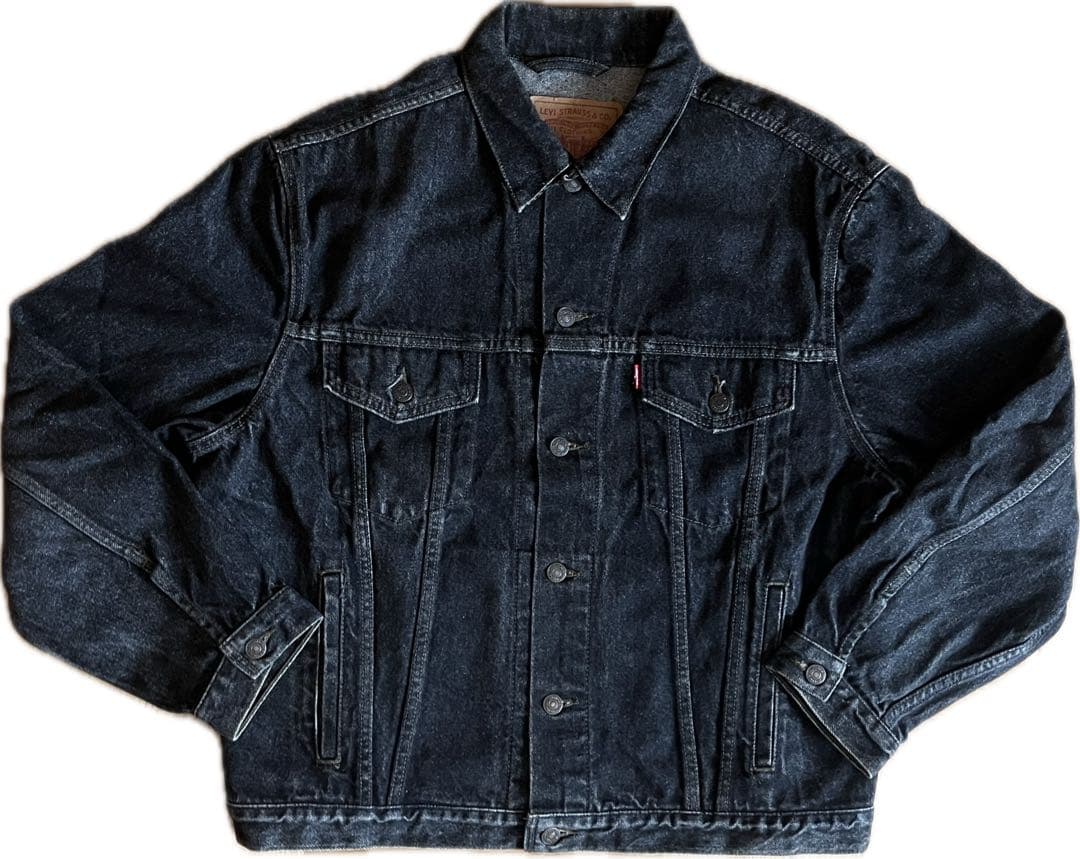 ユーロリーバイス 70503 02 先染めブラックデニム デニムジャケット