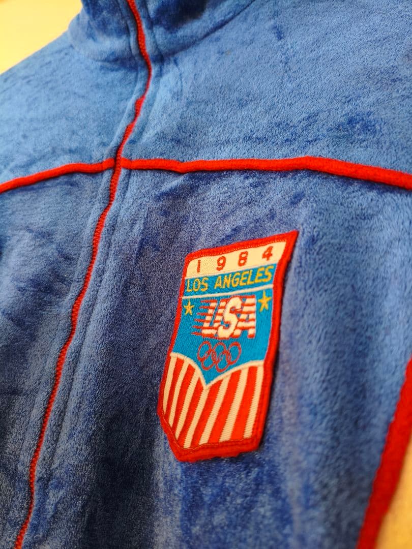 80s \"Levi’s\" Olympic Velour Track Jacket