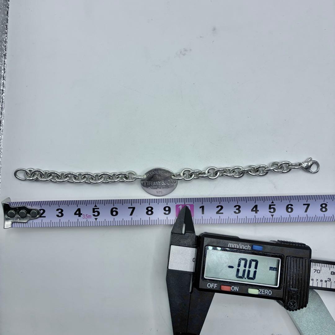 ティファニー　リターントゥ　オーバルタグ　ブレスレット　腕周り16.5cm