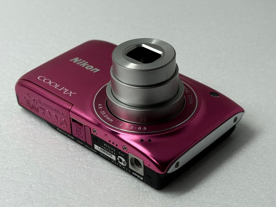 Nikon COOLPIX S3100 ピンク コンデジ 動作確認済　　レトロ