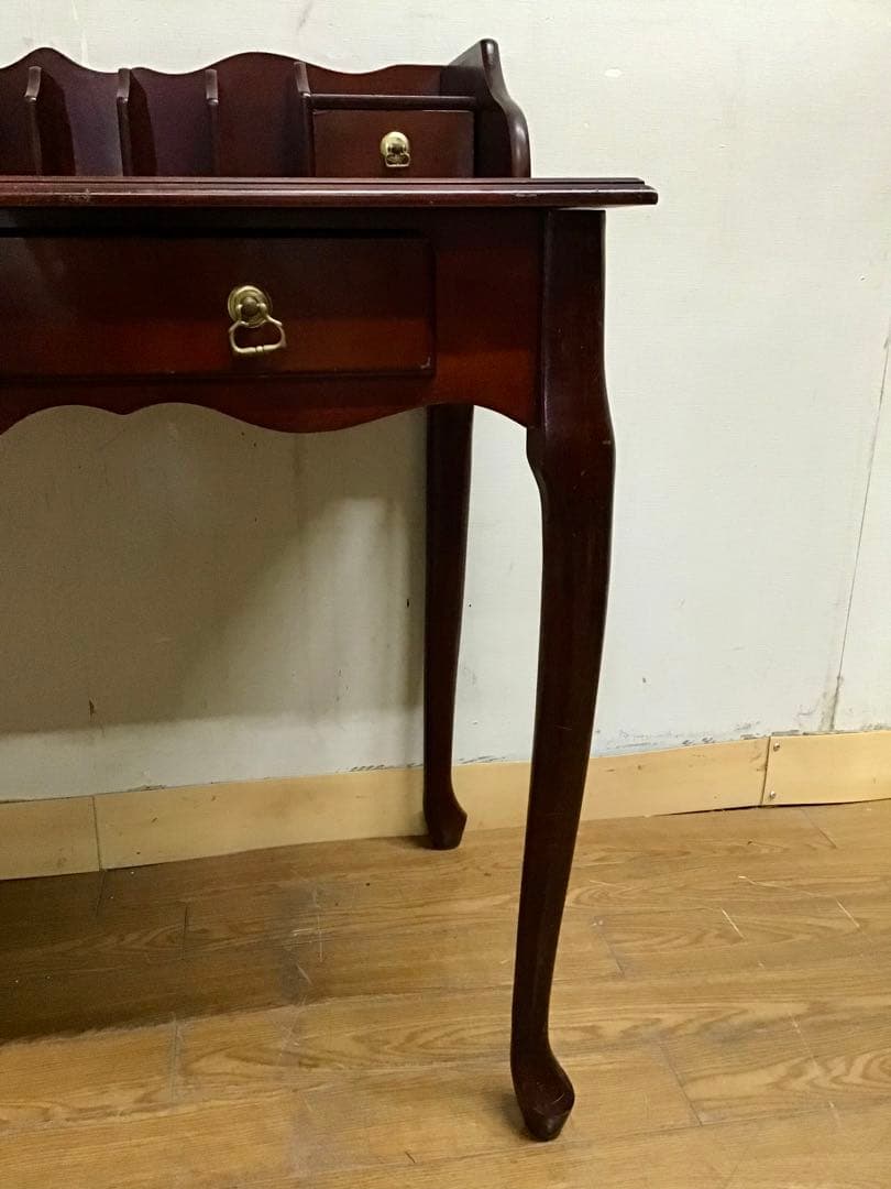 つき☆管243☆英国調☆ヨーロピアンクラシック☆アンティークデスク☆平机
