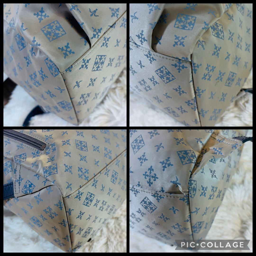 極美品　russet ラシット リュック バックパック 総柄　レザー　ゴールド