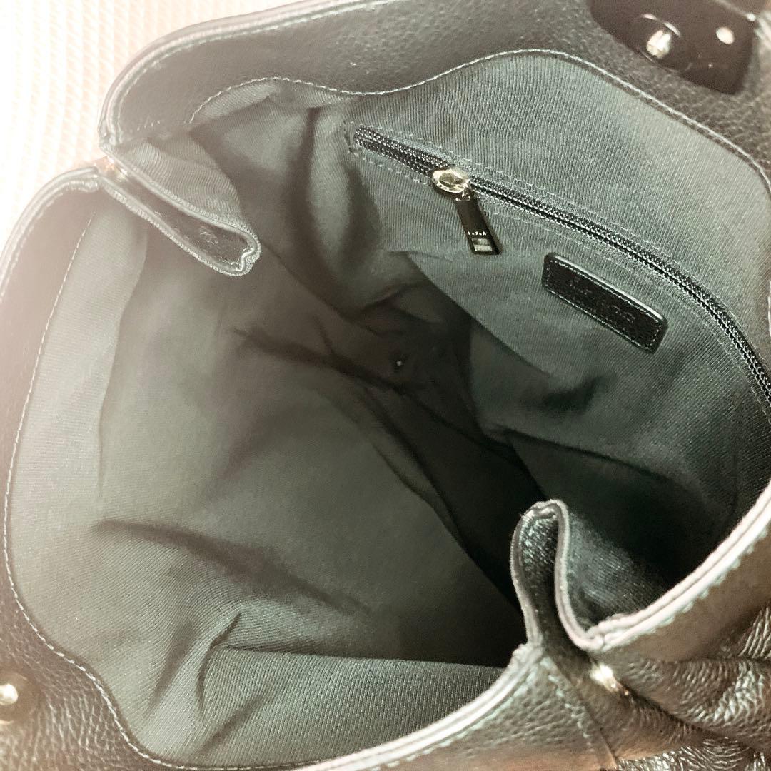 美品✨FURLA スキューバ レザー リュック バックパック 2way ブラック