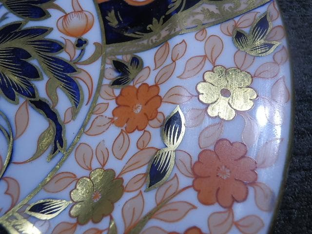 ロイヤルクラウンダービー　24.5cm　ハンドペイント古伊万里　1886年