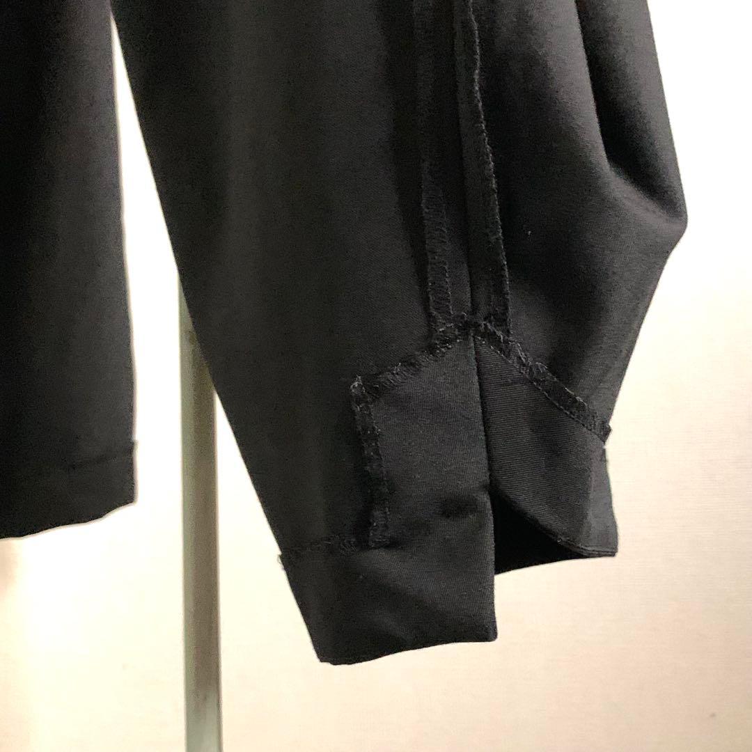 【極美品】ISSEY MIYAKE アシンメトリー　ウールパンツ　サイズ1 黒
