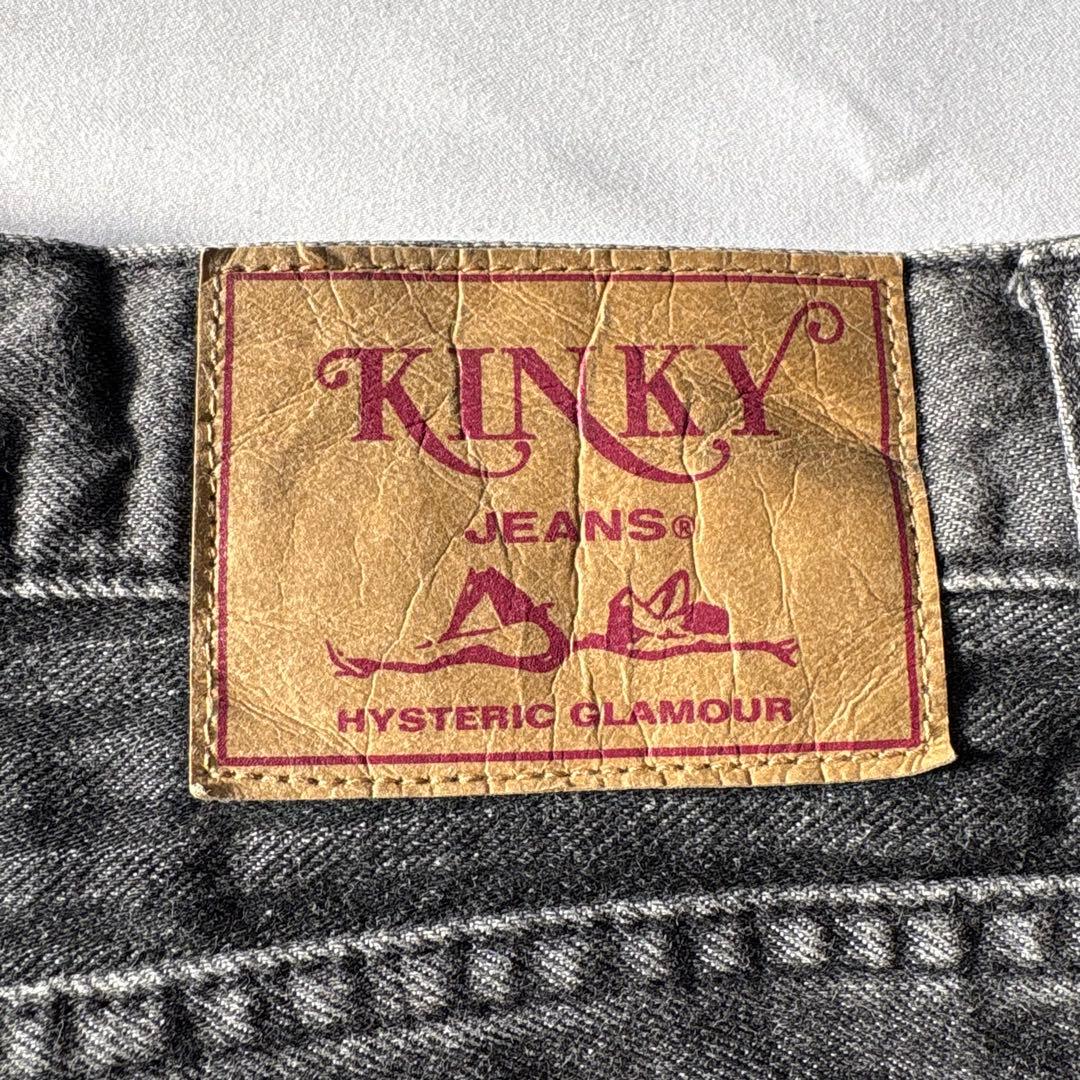 HYSTERIC GLAMOUR スクラッチフレアデニムパンツ ブラック 34