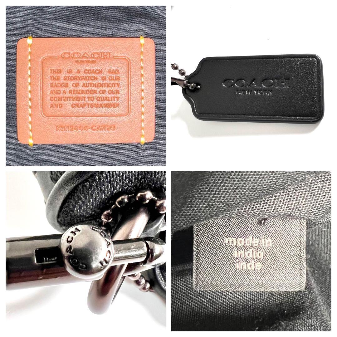 ほぼ新品 コーチ ホール ソフト スリングバッグ ジャカード ボディバッグ