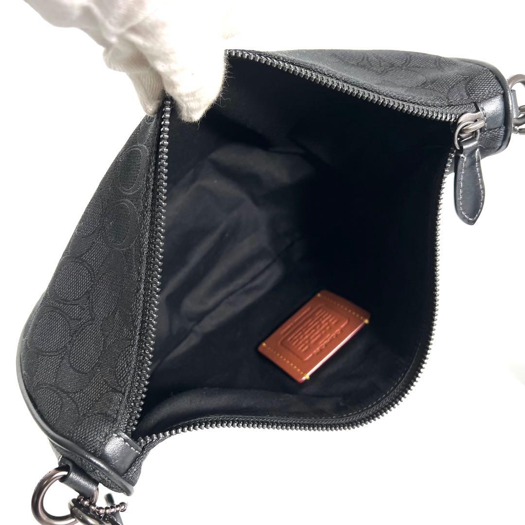 ほぼ新品 コーチ ホール ソフト スリングバッグ ジャカード ボディバッグ