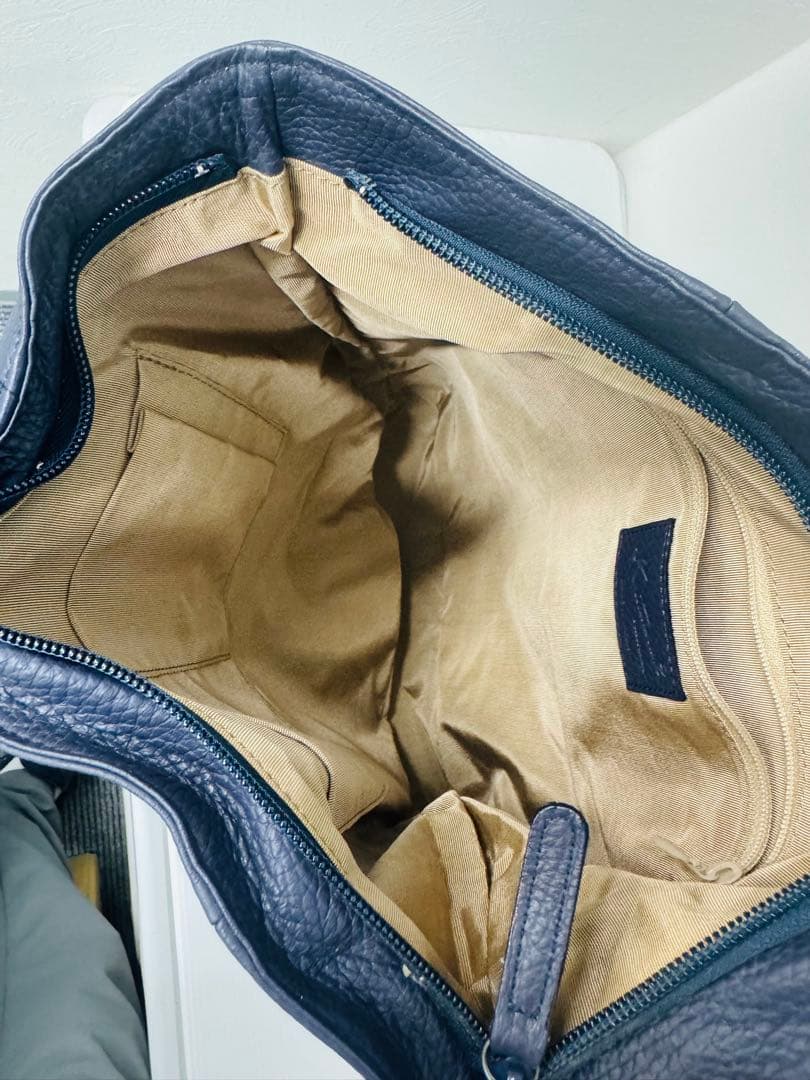 【極美品✨希少】Kitamura2 本革リュック ネイビー 大容量