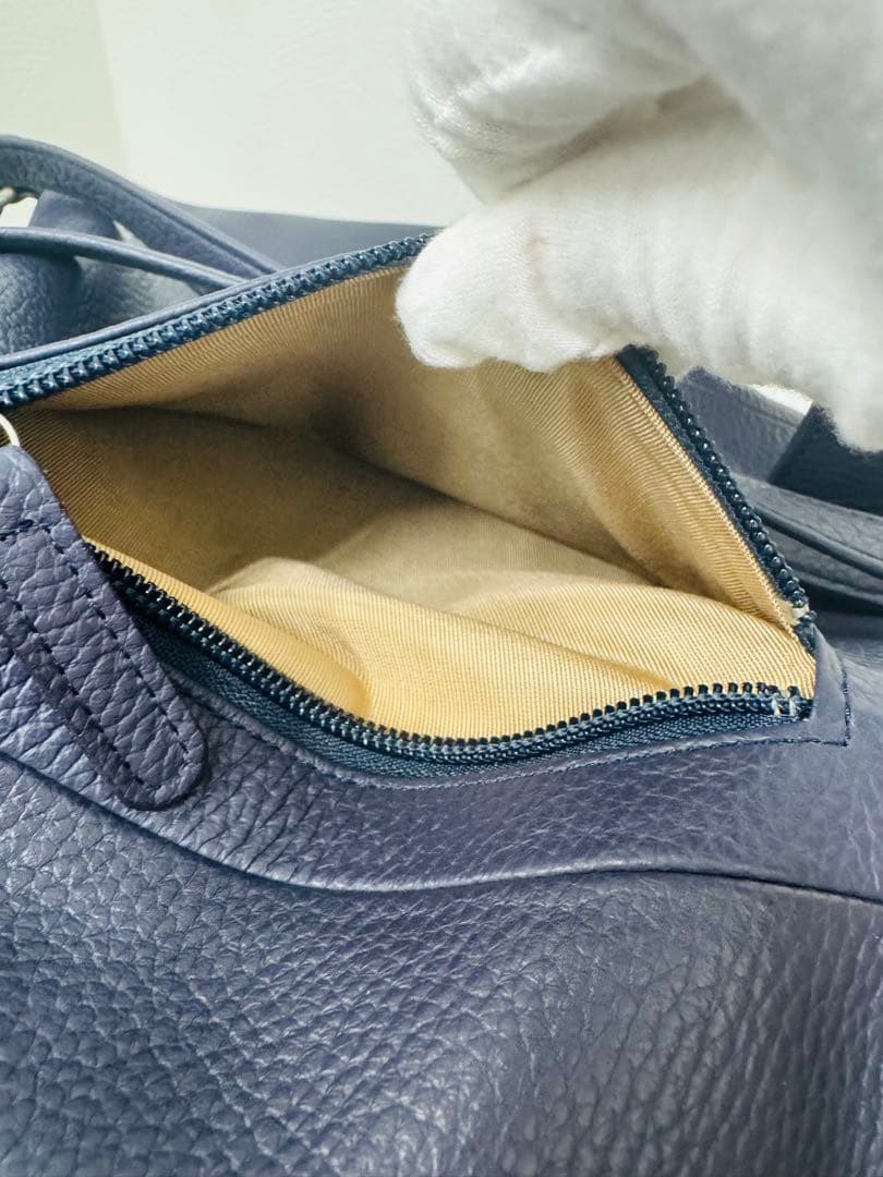 【極美品✨希少】Kitamura2 本革リュック ネイビー 大容量