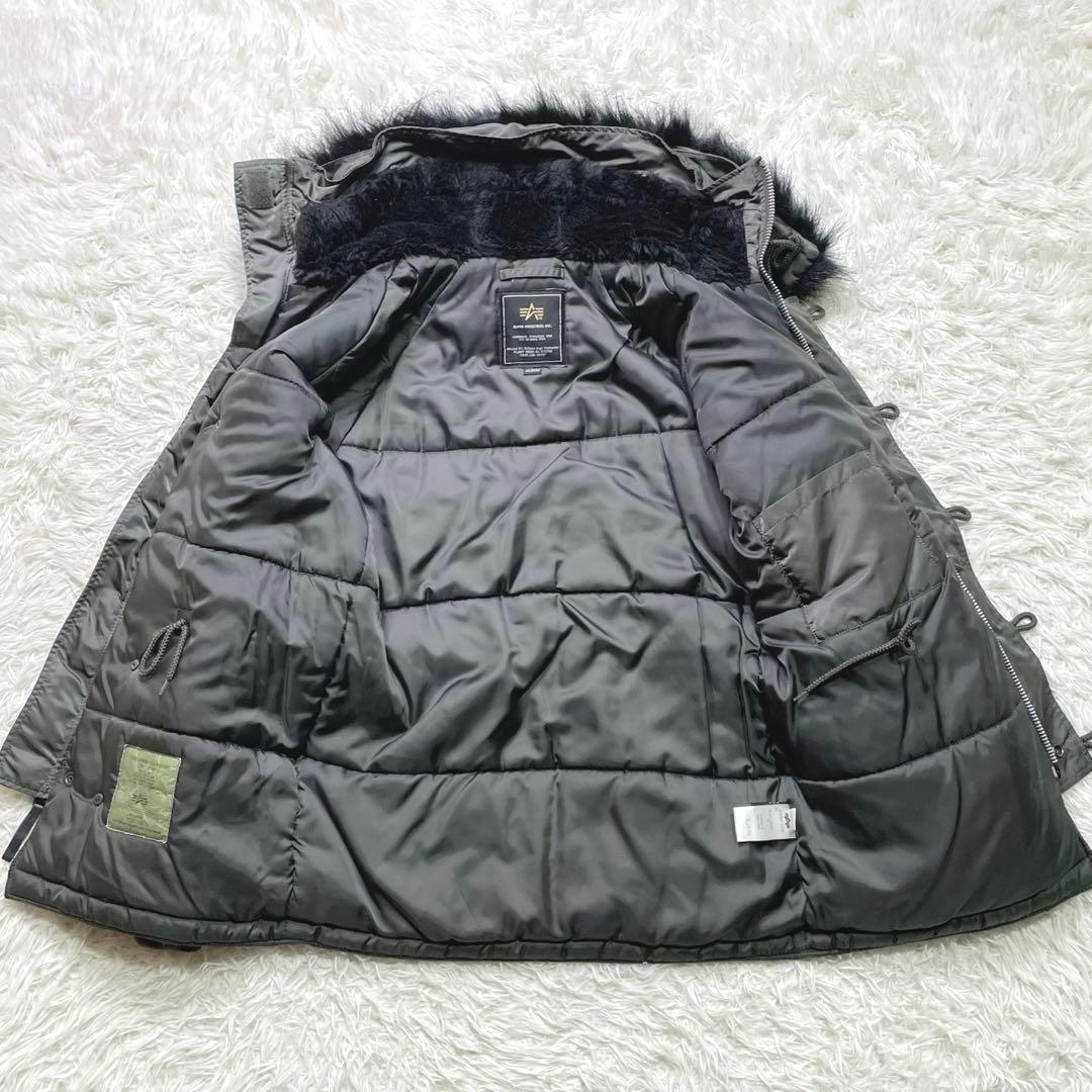極美品✨ アルファインダストリーズ N-3B ミリタリー ジャケット M カーキ