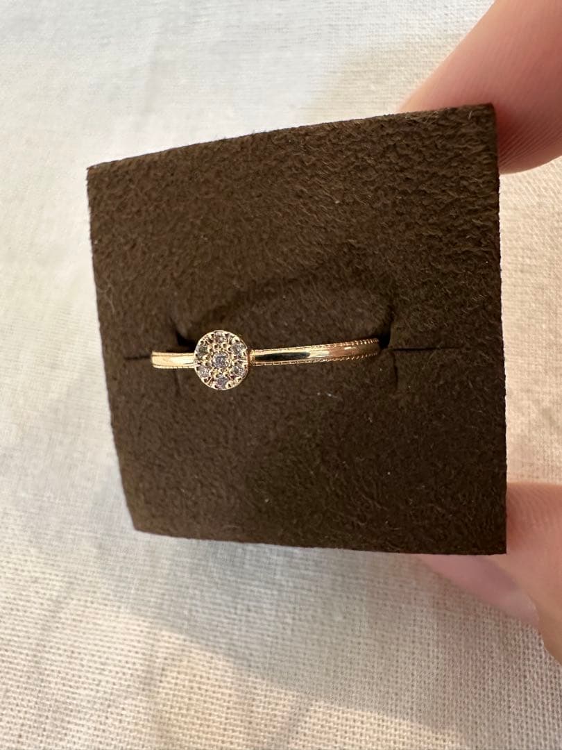 専用ページ‼️ageteアガット K10 13号　ダイヤモンド　リング