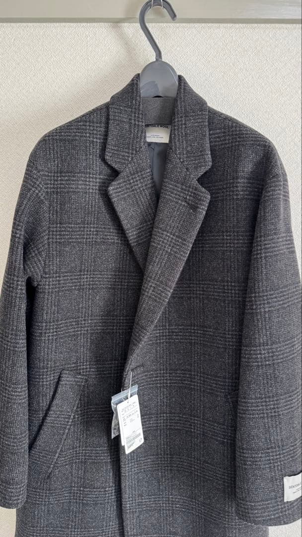 green label relaxing SENTDALE WOOL チェスター green グリーンレーベルリラクシングSENTDALE WOOLチェスターコート L