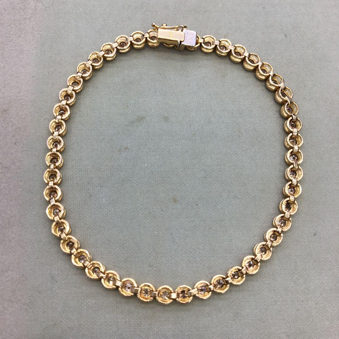 14. K18 ダイヤモンド　テニスブレス　2.0ct