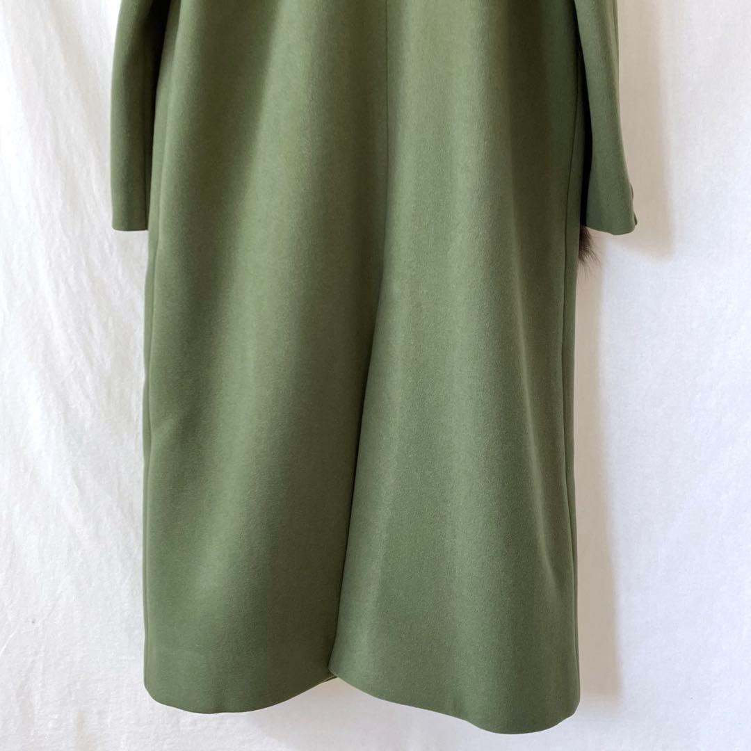 leur logette タスマニア ウールコート 1 M モスグリーン