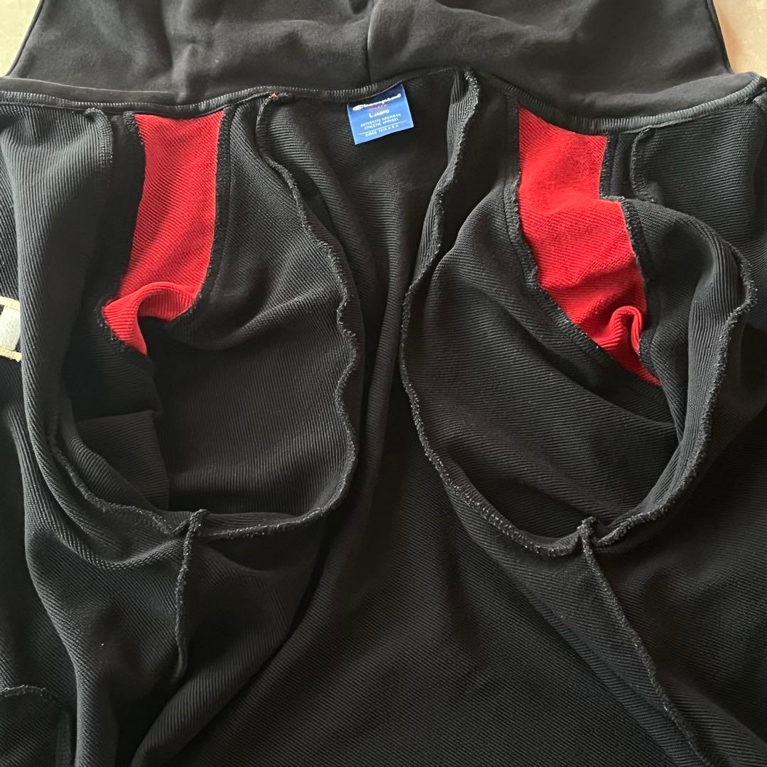 チャンピオン 魔裟斗 スウェット上下セット タイガー 柄 黒×赤×金