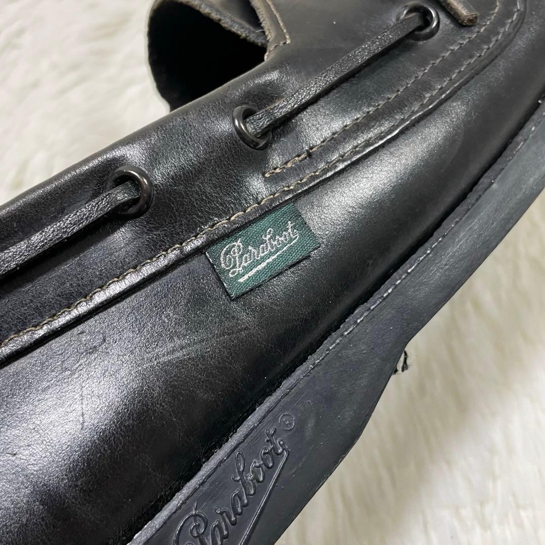 人気モデル✨パラブーツ　BARTH バース　デッキシューズ　黒　27.5cm