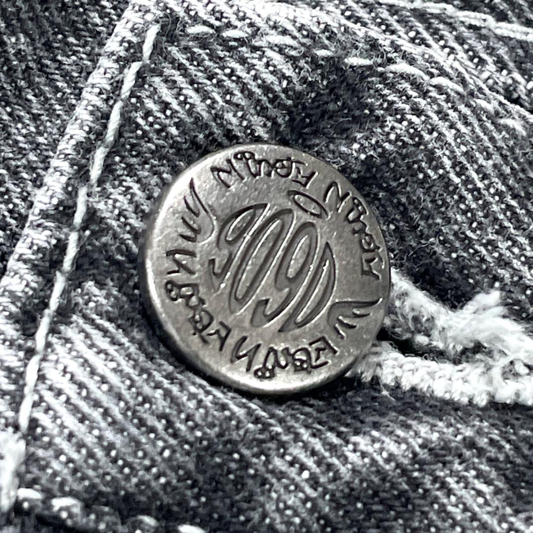 ✨良品✨ 9090デニム Vintage Like Denim 刺繍 キングロゴ