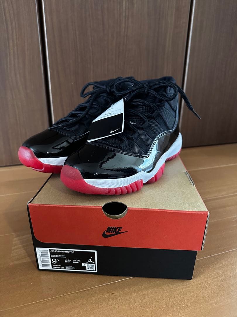 Nike Air Jordan 11 ブラック/レッド 9