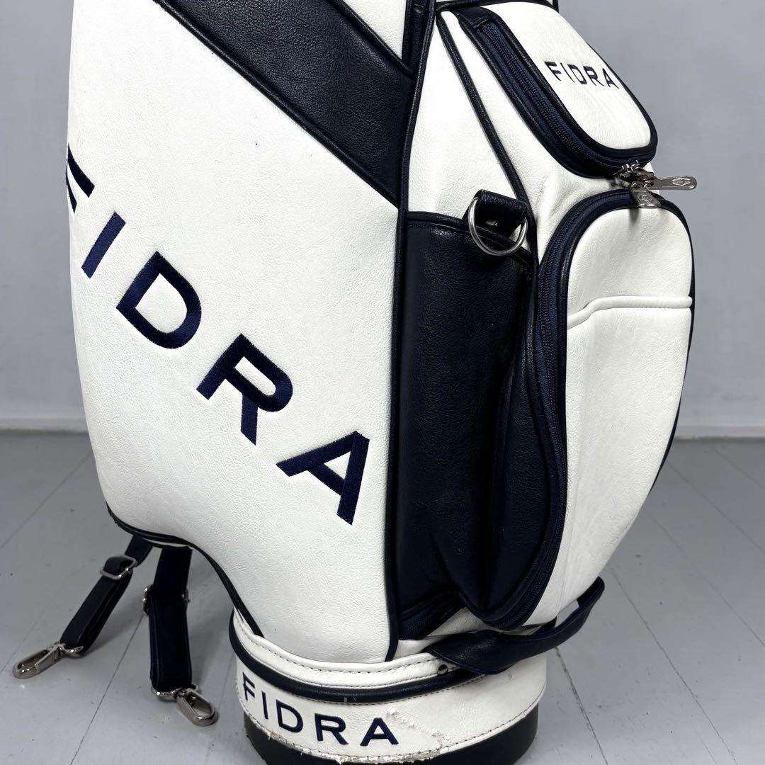 フィドラ FIDRA キャディバッグ ゴルフ ホワイト ネイビー - メルカリ