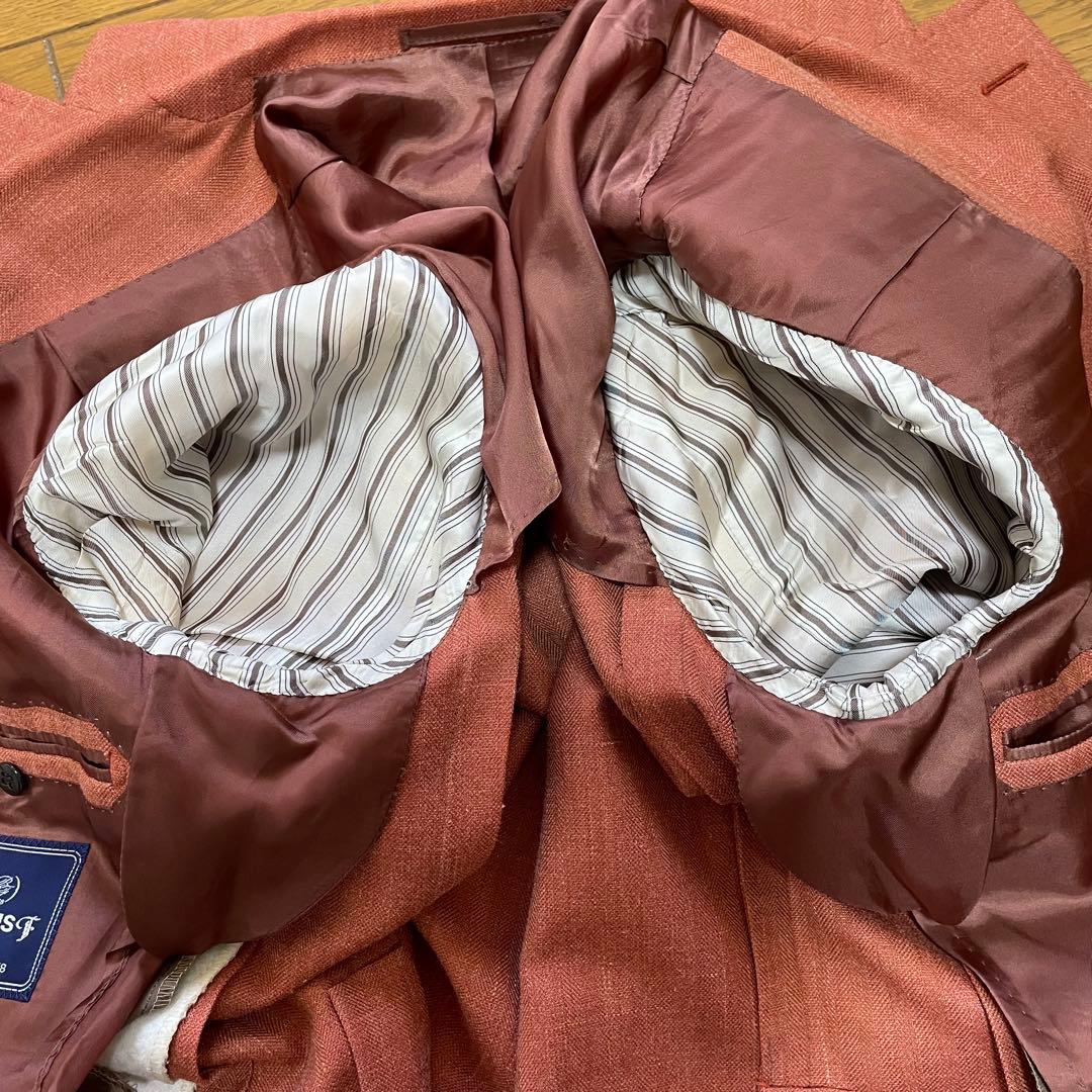 BEAMS F 日本製 ウールシルクリネン テーラードJK 44相当