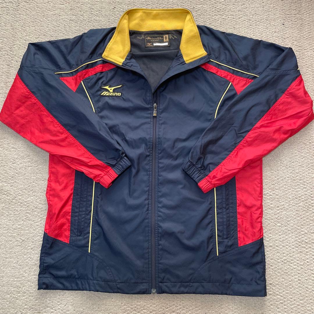 ミズノプロ ウェア ネイビー✖️レッド　Oサイズ　スラッガーリストバンドセット
