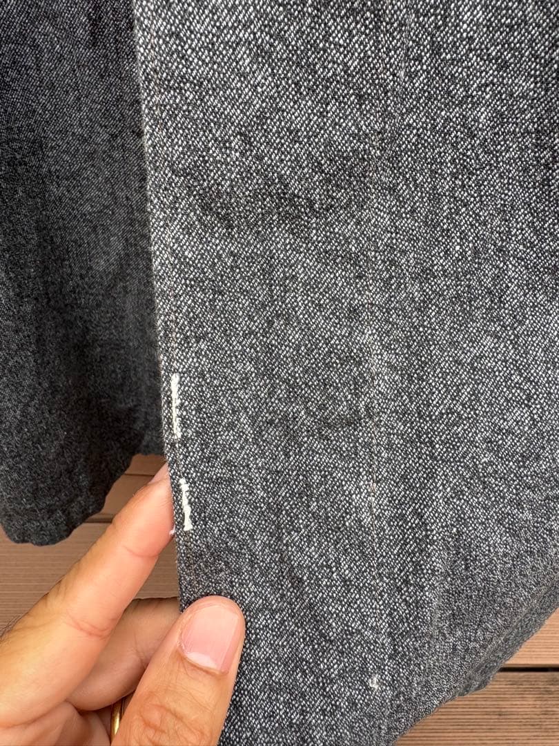 フレンチヴィンテージ　アトリエコート　50年代　ブラックシャンブレー