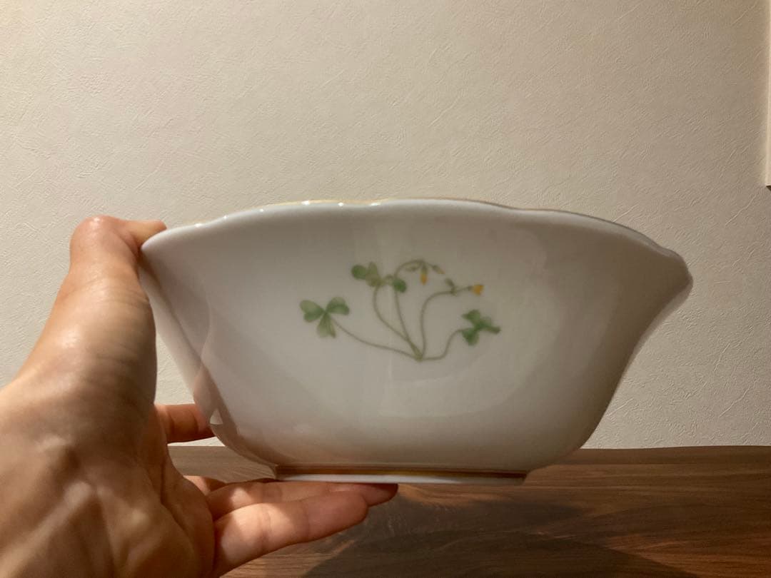 ☺️新品未使用❣️香蘭社 花柄 金色縁取り 大鉢1+中鉢5 切立鉢