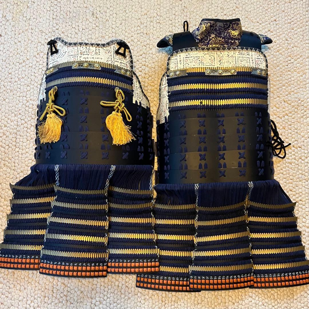 【hiro】日本甲冑 等身大 ◎胴鎧◎ 【掛紺糸威　黒胴当世具足】