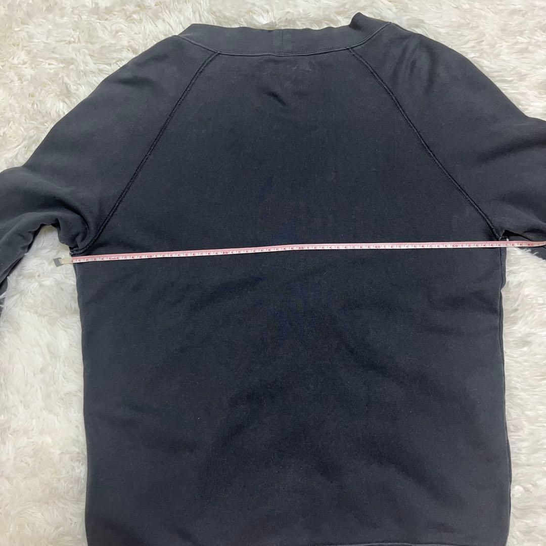 PRADA Vネック カーディガン ボタン エルボーパッチ グレー M