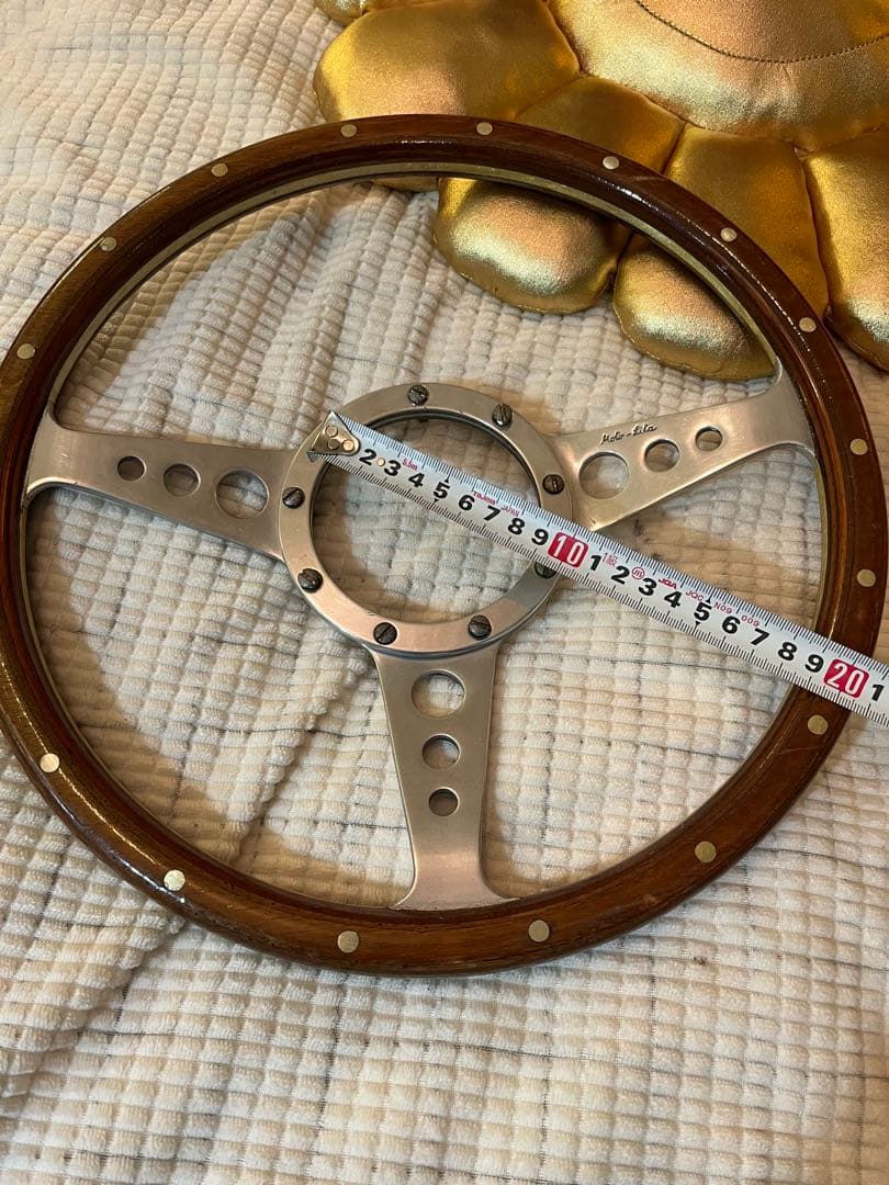 MOTO-LITA モトリタ 木製ステアリング 化粧リング、ビス付き