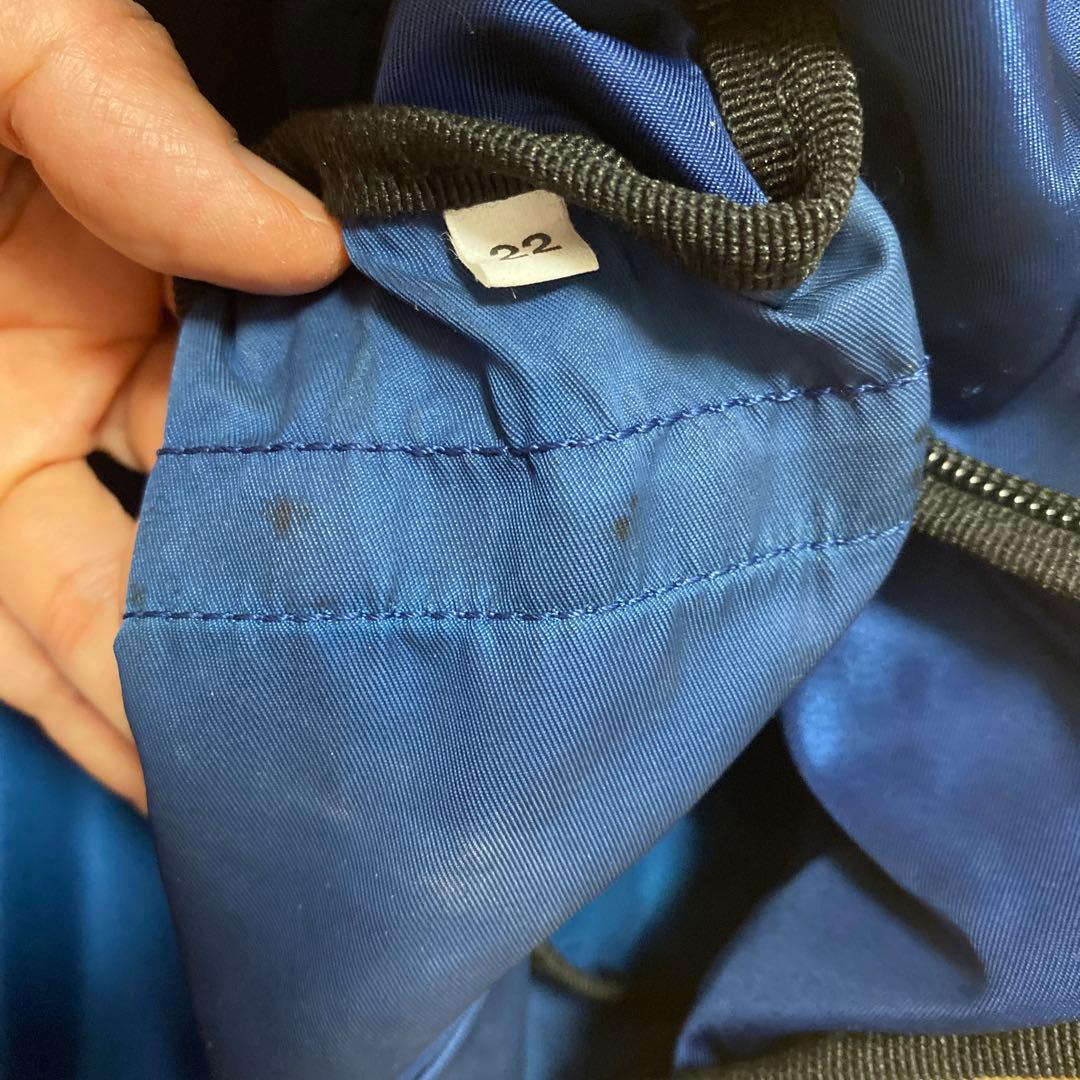 値下げ【未使用、やや難あり】PRADA 青リュック・バックパック　保存袋ステート