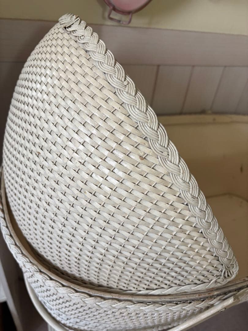 アンティーク♡ラタンのベビークーハン フランス 希少❣️