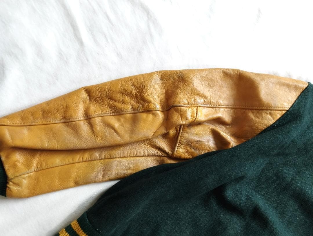 【Vintage】Delong スタジャン　USA製 ７０ｓデビル　スカル