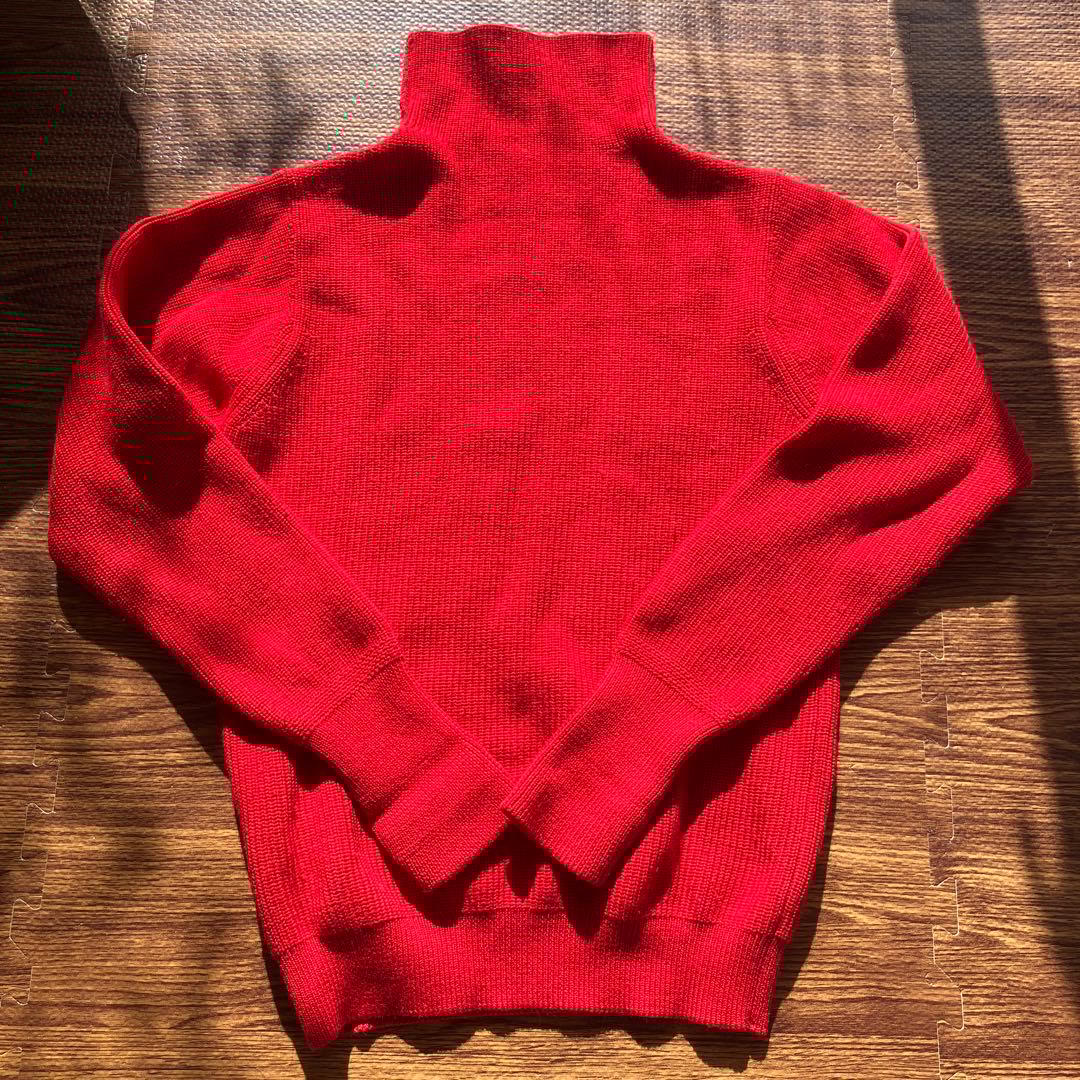 ANDERSEN ANDERSEN 7Gタートルネックセーター 赤 XS - メルカリ