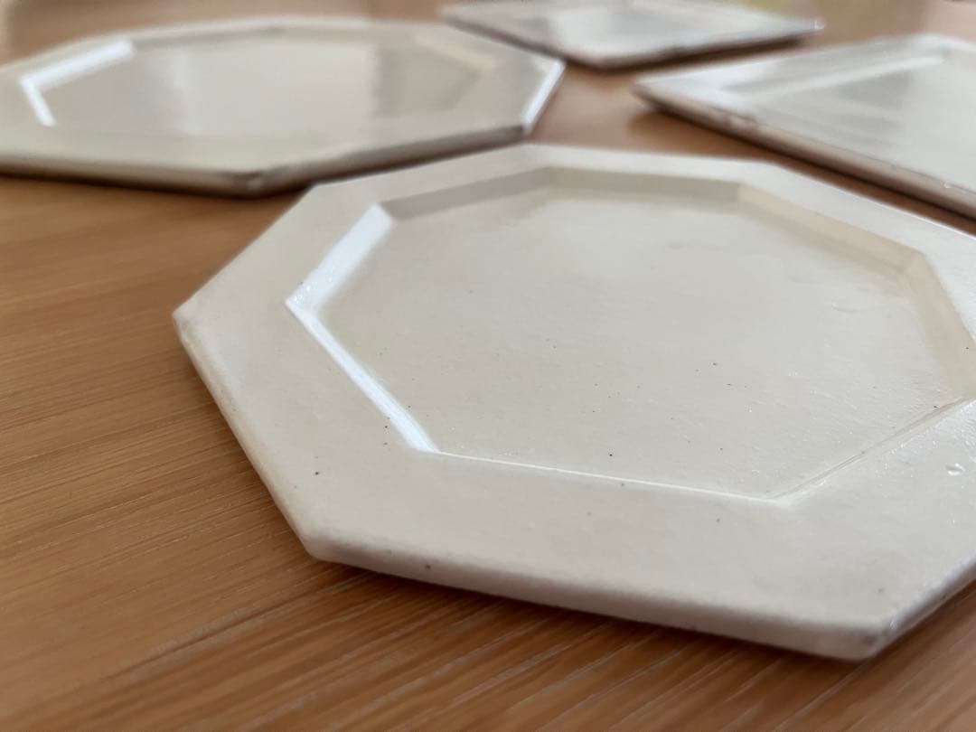 桑原哲夫　八角皿　2枚セット