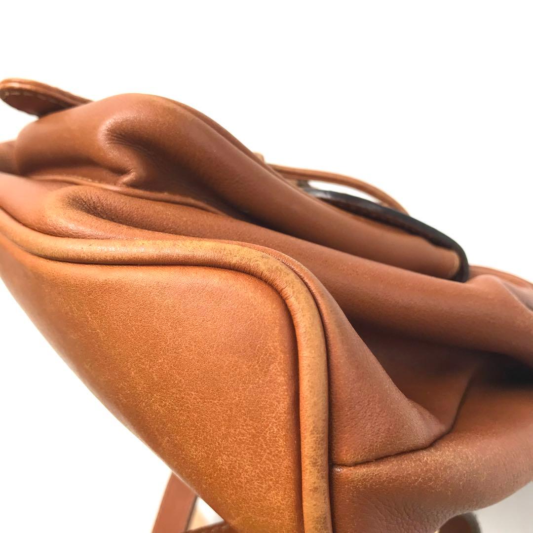 グッチ GUCCI バックパック リュック ブラウン レザー バンブー