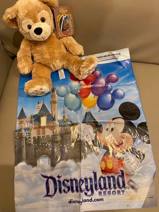 WDW【ダッフィー・タン・ディズニー・ベア・タグ全て有】未使用袋付