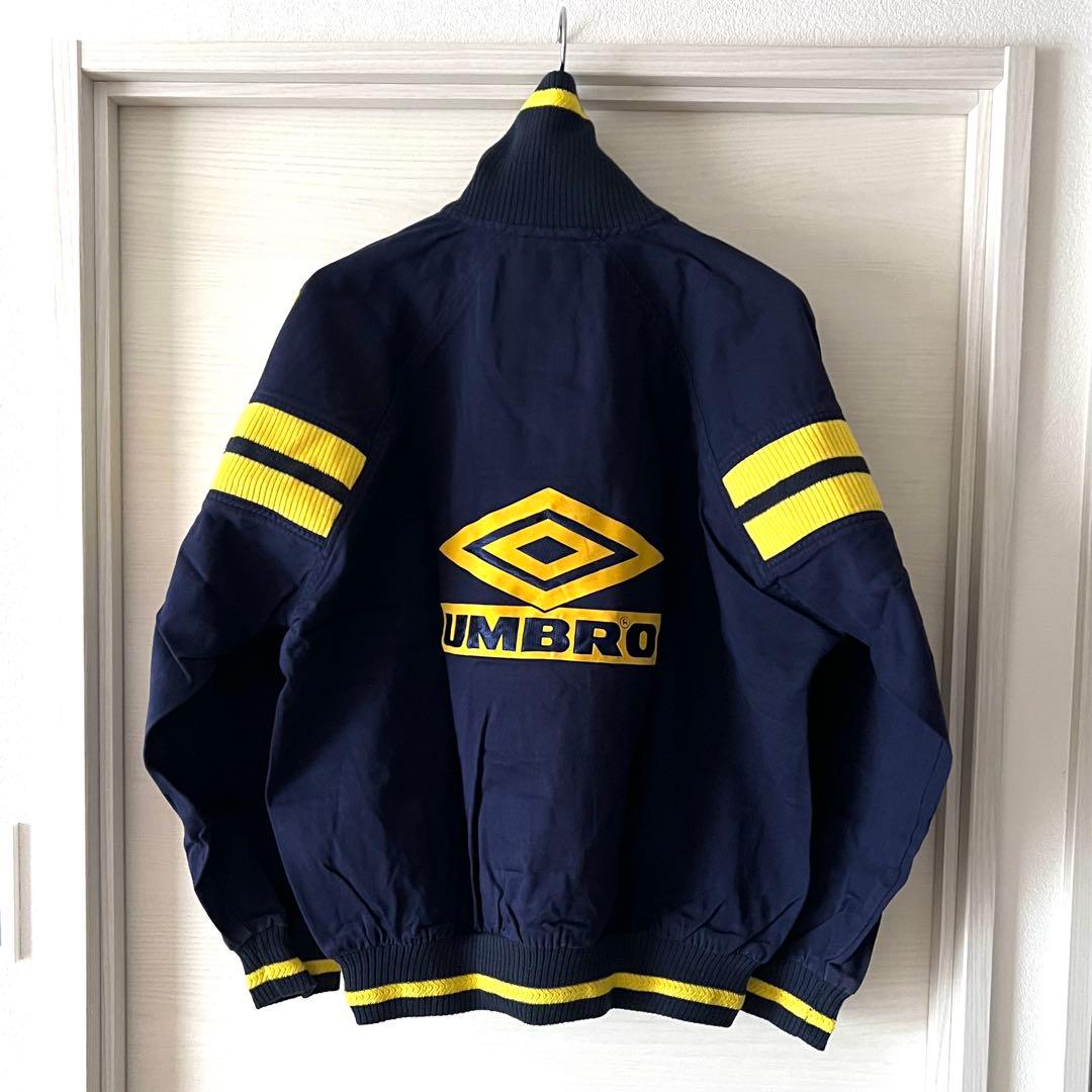 UMBRO ネイビー ハーフジップ　ドリルトップ　90s 短丈