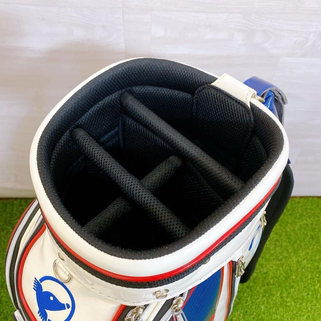 良品 HONMA ホンマ キャディバッグ 8.5型 5分割 エナメル カート式