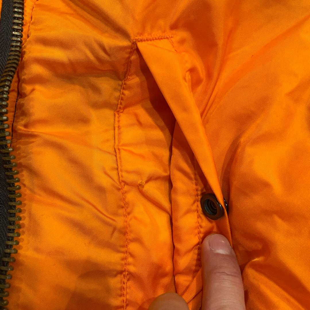 当時物 USA製 MA-1 ALPHA 90s 80s Lサイズ　ブラック