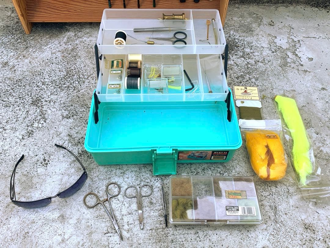 フライフィッシング フライロッド フライタイイング ルアー 引退セット