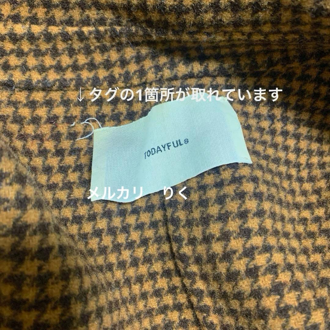 ❤️美品❤️お値下げしました❤️TODAYFUL オーバーチェックコート　38サイズ