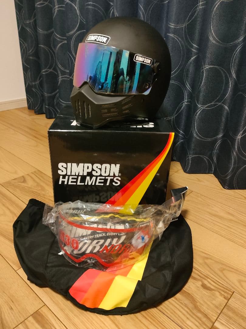 SIMPSON M30 クリアベースライトレインボーシールド 新品箱付き