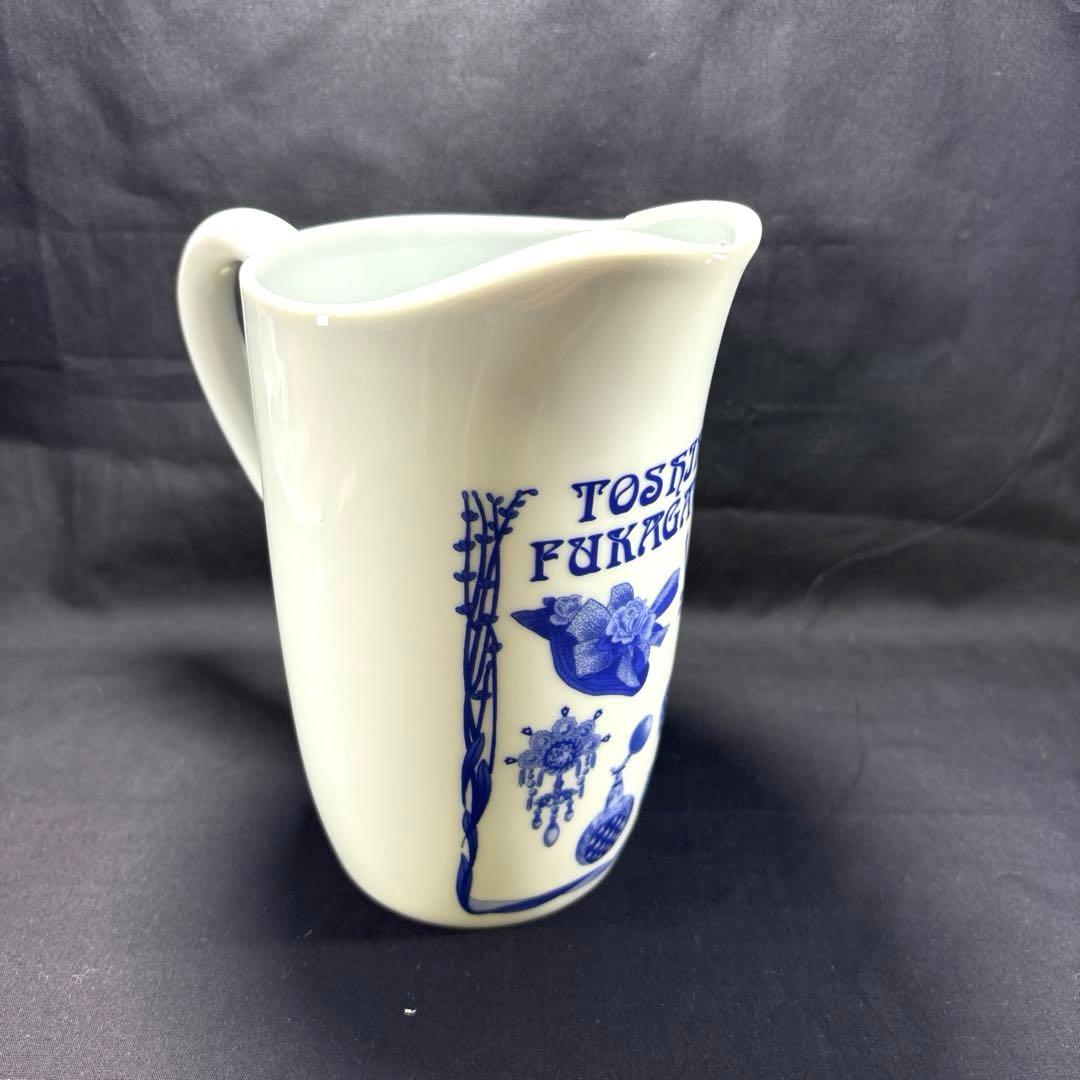 深川製磁 敏子 メモリアル 生誕100年 ブルーチャイナ　ピッチャー 皿 豆皿