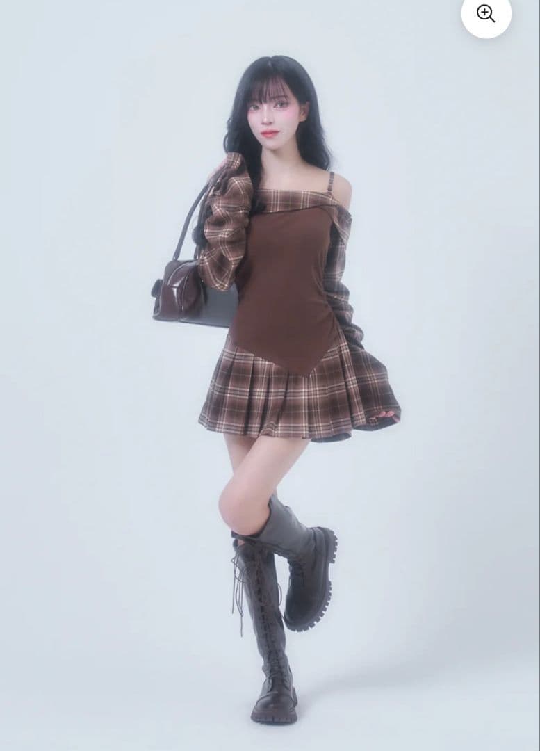 ベリアミミ チェックシャツミニワンピース 15400→10000