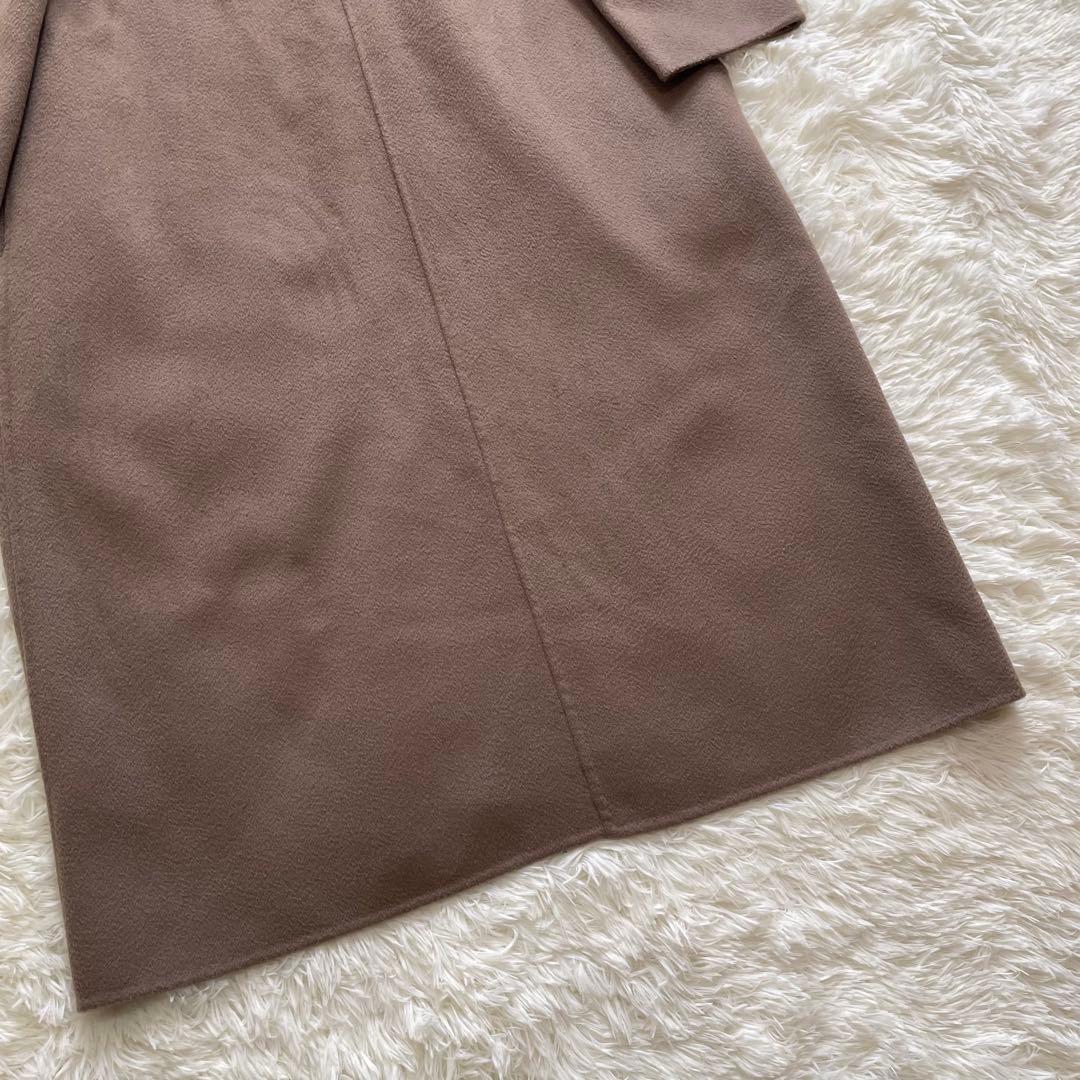 美品✨セルフォード 現行 ロングコート フード ベルト ガウン モカ ブラウン