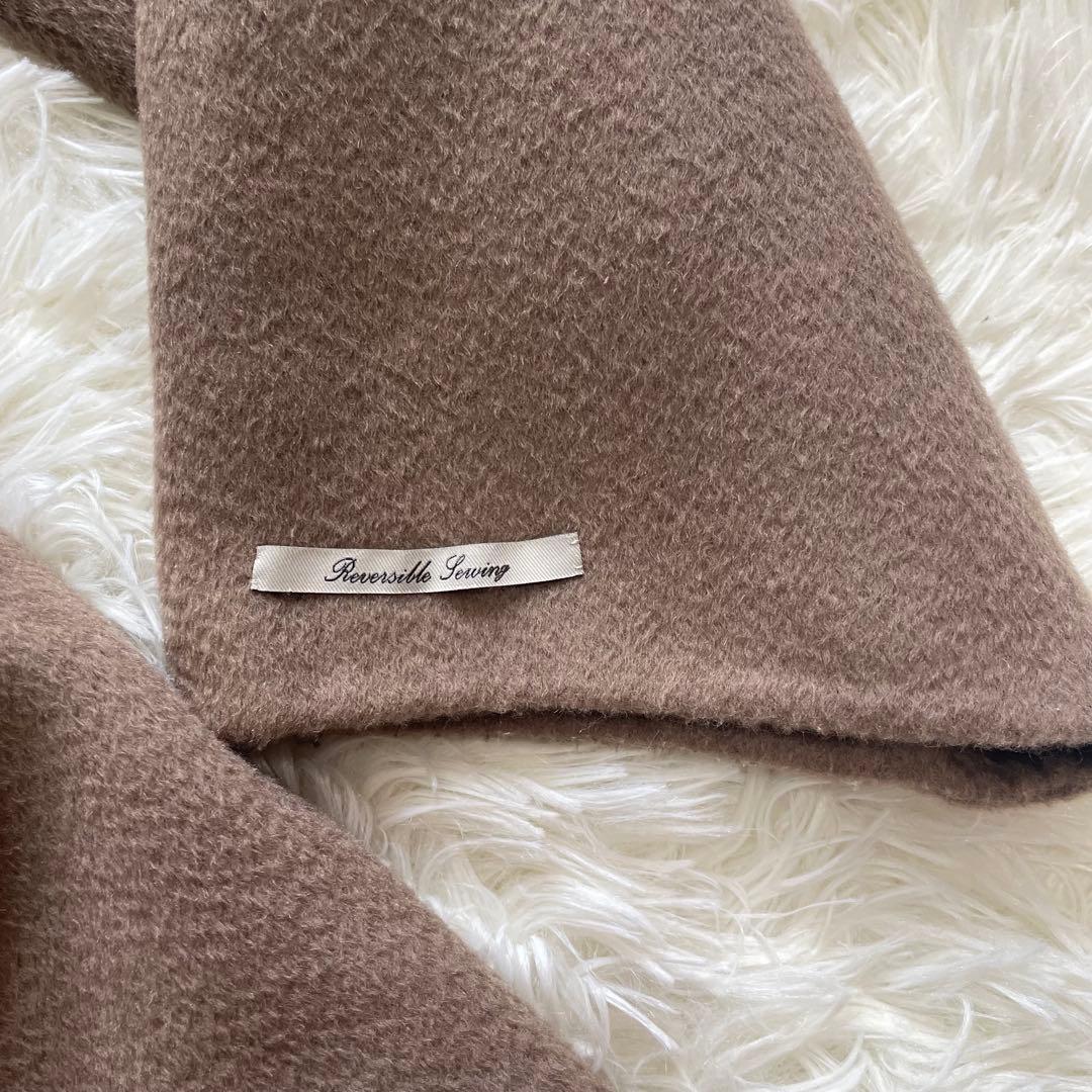 美品✨セルフォード 現行 ロングコート フード ベルト ガウン モカ ブラウン